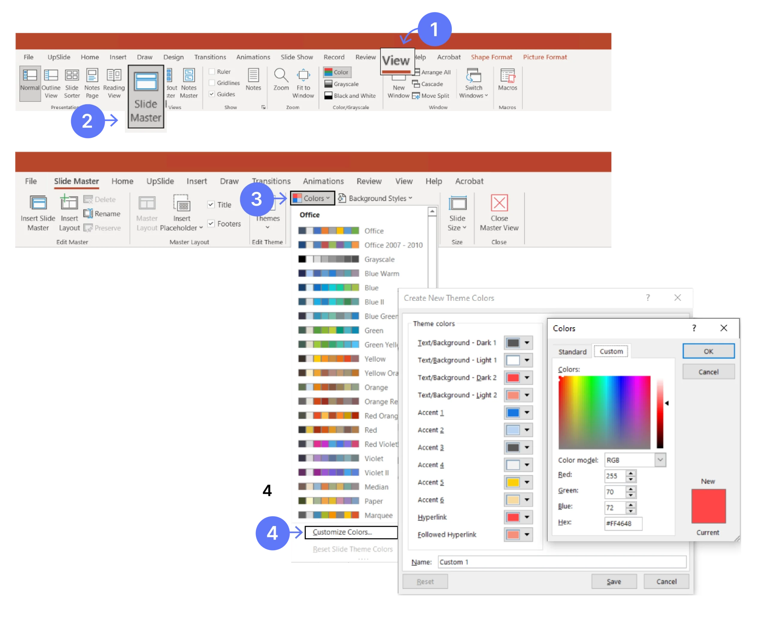 Comment personnaliser les couleurs dans PowerPoint