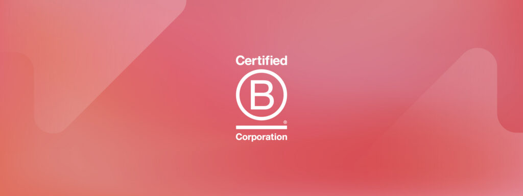Certified B Corporation logo. Learn how to become B Corp certified.