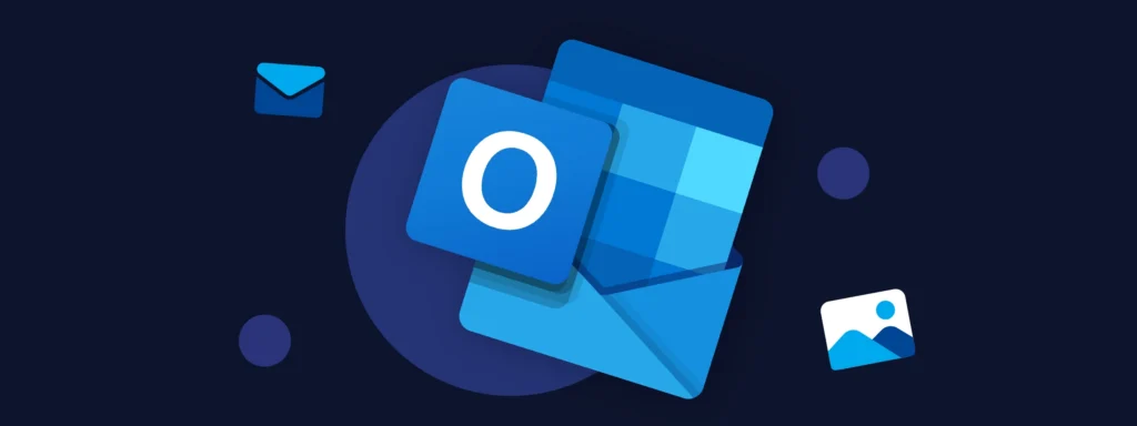 Outlook logo with envelope graphic, illustrating how to manage signatures in Outlook.