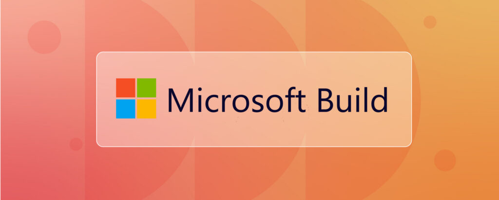 Microsoft Build logo featuring the four-square icon and the words "Microsoft Build".
