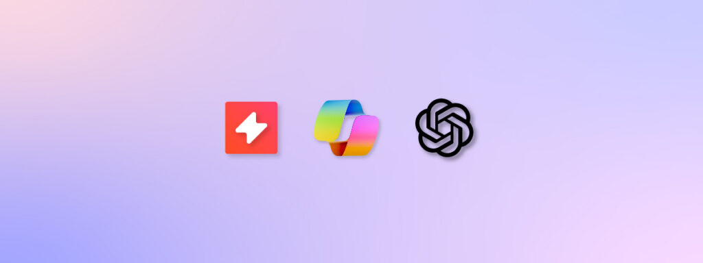 UpSlide, Copilot, and generative AI logos.