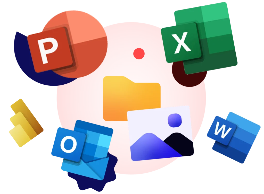 UpSlide et Microsoft icônes de marque