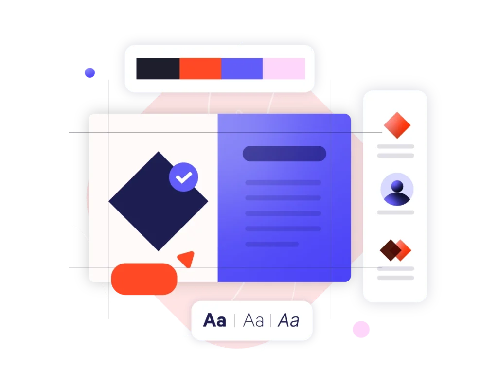Visual showing how UpSlide helps ensure brand compliance