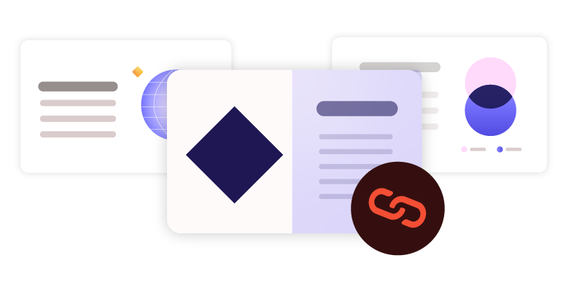 Link slides across multiple PowerPoint decks to a single source in the UpSlide Content Library to ensure company-wide content stays up-to-date.