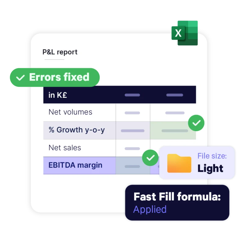 Remplissez rapidement vos formules dans Excel réduisez la taille de vos fichiers grâce aux outils UpSlide .
