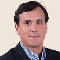 Professional headshot of Alejandro Santo Domingo, against a neutral background.