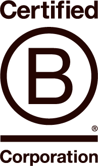 Certified B Corporation logo, showcasing ethical business practices.