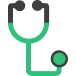 Stethoscope icon, representing healthcare or medical aspects of financial modeling tools.