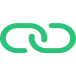 Green link icon, representing data modelling and linking.