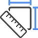 Formatting feature icon with ruler
