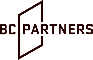 BC Partners logo featuring a stylized open doorway.