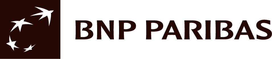 BNP Paribas logo featuring three stylized stars in a square.