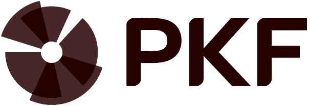 PKF logo featuring a stylized circular graphic and the company name.