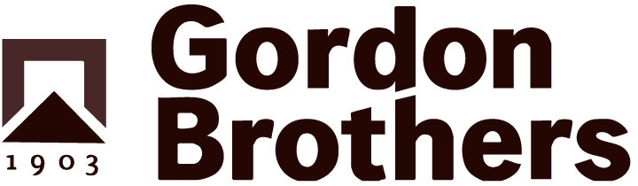 Gordon Brothers logo: Square, pyramid, and "Gordon Brothers" text