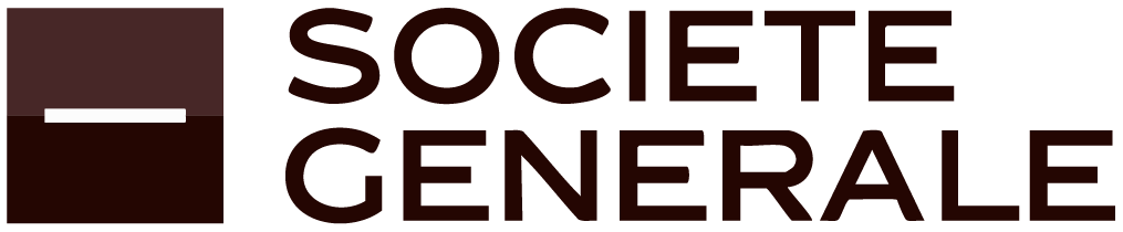 Societe Generale logo with a square and horizontal line, followed by the company name.