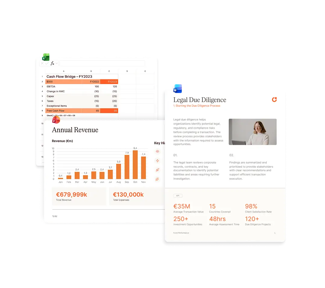 Standardize your deliverables with UpSlide's design studio