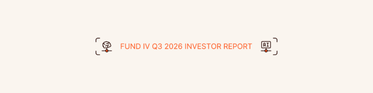 AI For Financial Reporting: AI and brain icons framing "Fund IV Q3 2026 Investor Report