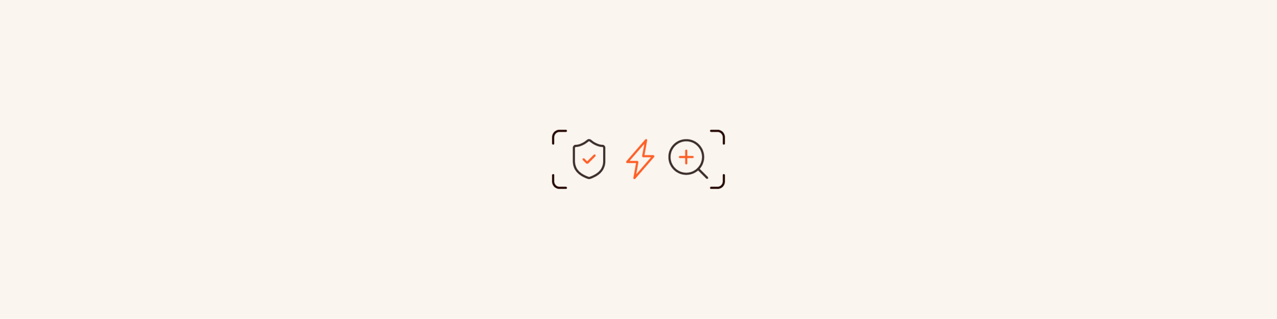 benefits of ai in financial advisory: shield and magnifying glass icons